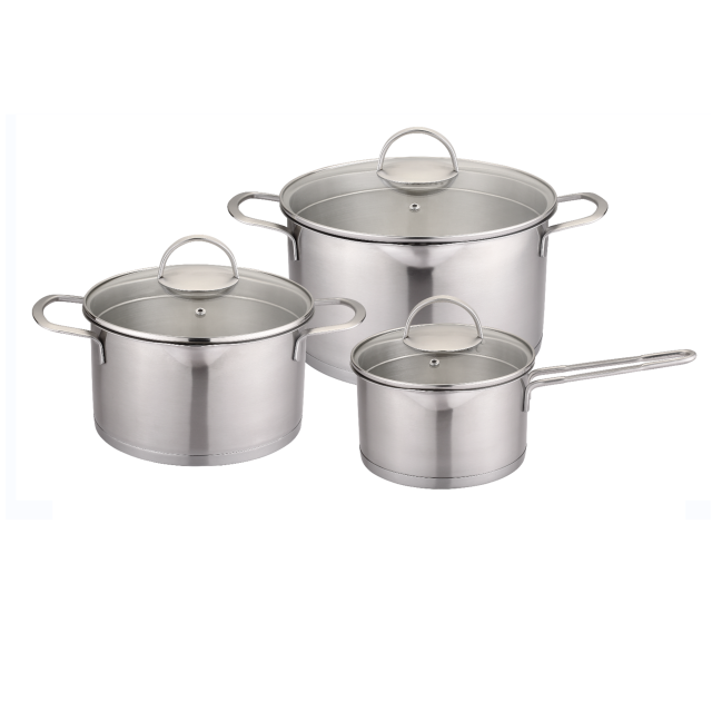2qt Stainless Steel Saucepan Soup Pot with Glass Strainer Lid