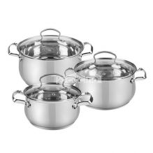 Belly Shape Wire Handles Stainless Steel Cookware MSF-8310