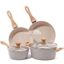  Forged Aluminium Non-stick Cookware Set MSF-6748 Marble Coating