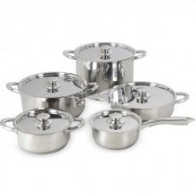 10pcs stainless steel cookware set MALAGA best selling -MSF-3997