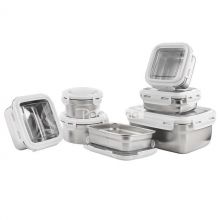 Stainless Steel Lunch Box Food Container With PP Airtight Lids