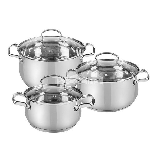Belly Shape Wire Handles Stainless Steel Cookware MSF-8310 - CNPOCOCINA
