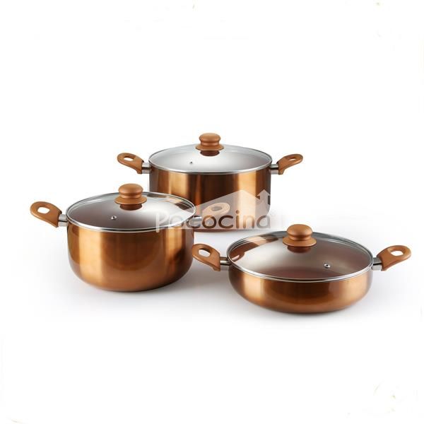 Top-rated Copper Ceramic Coating Aluminum Cookware MSF-6832