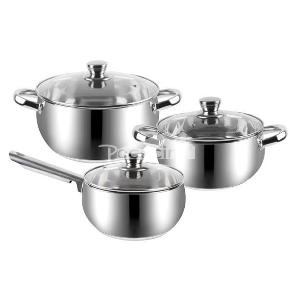 Custom Wholesale Belly Shape Induction Stainless Steel Kitchenware Cooking Pot Kitchen Food Cooker Casseroles
