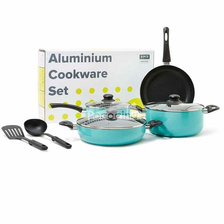 Induction Cookware Sets - 13 Piece Nonstick Cast Aluminum Pots and Pans  with BAKELITE Handles - Induction Pots and Pans with Gla - AliExpress