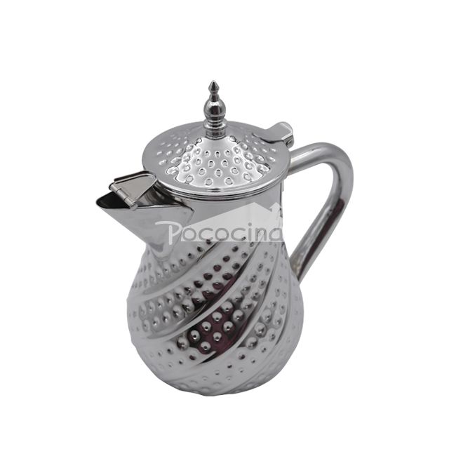  Stainless Steel Dallah Coffee Pot  12/18/24 OZ Coffee Kettle silver Gold